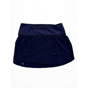 Athleta Run With It Skort Black Track Skirt Sewn In Shorts Athleisure Tennis